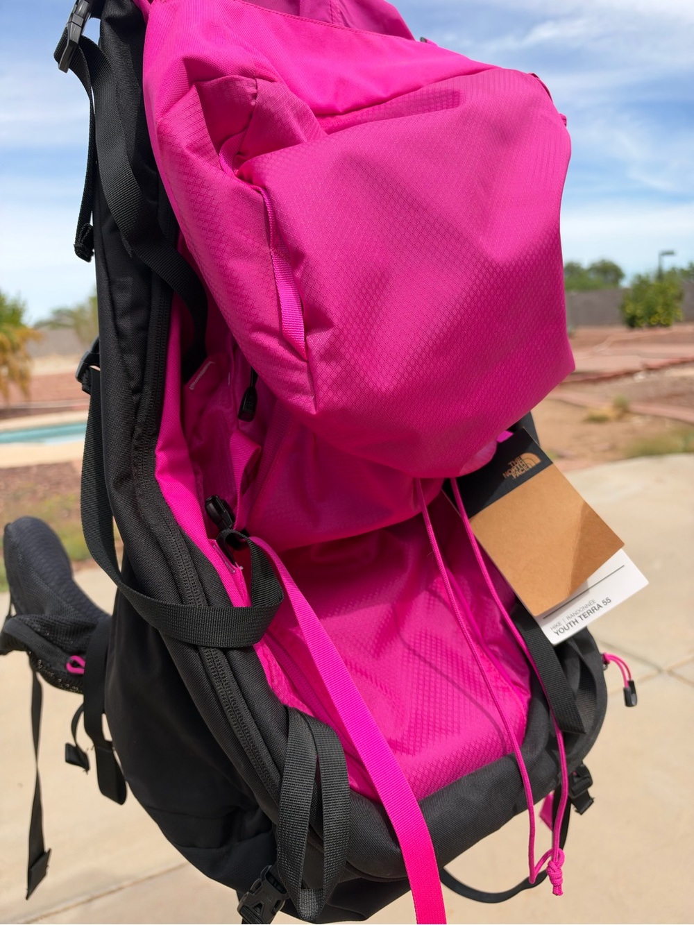 The North Face Terra 55 Pink Backpack - Lightweight Daypack